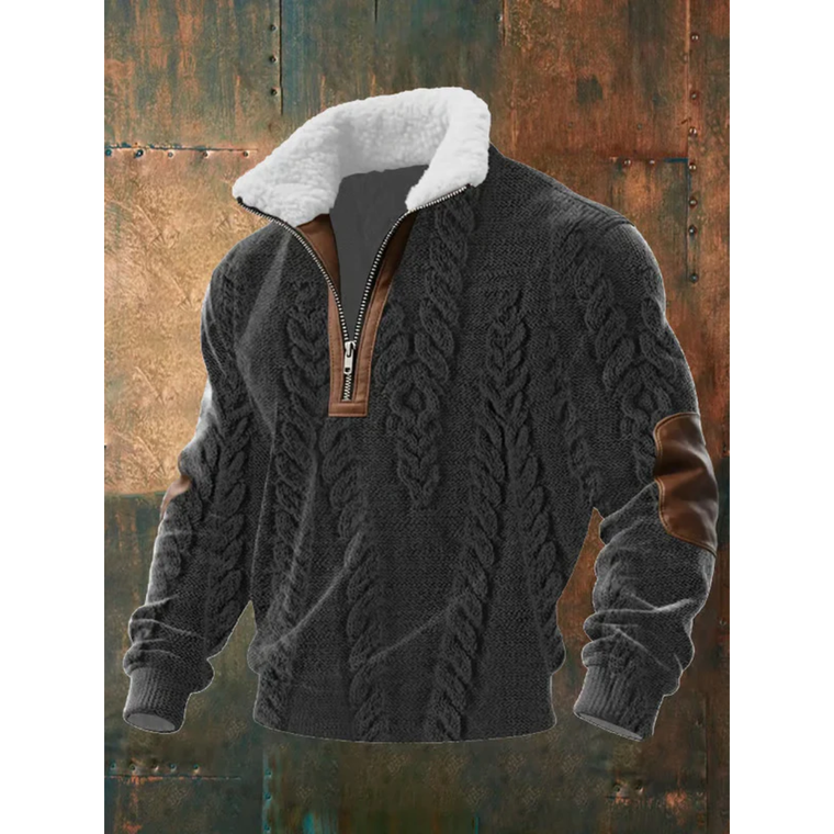 Florian – Pull homme polaire à col montant