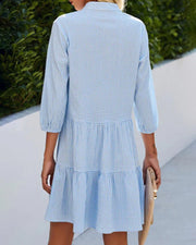 Robe midi femme à carreaux tendance - Emma