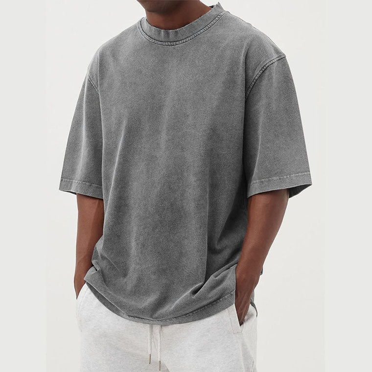 Alexandre - T-Shirt Vintage Délavé Oversize Homme