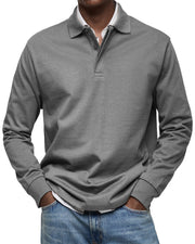 Adrien – Polo homme à manches longues luxe