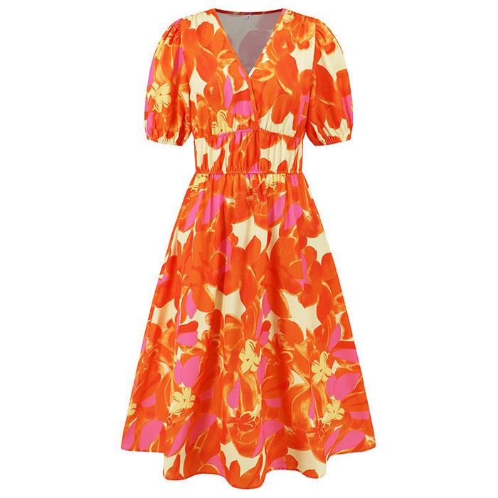 Caroline - Belle Robe d'Été Fleurie