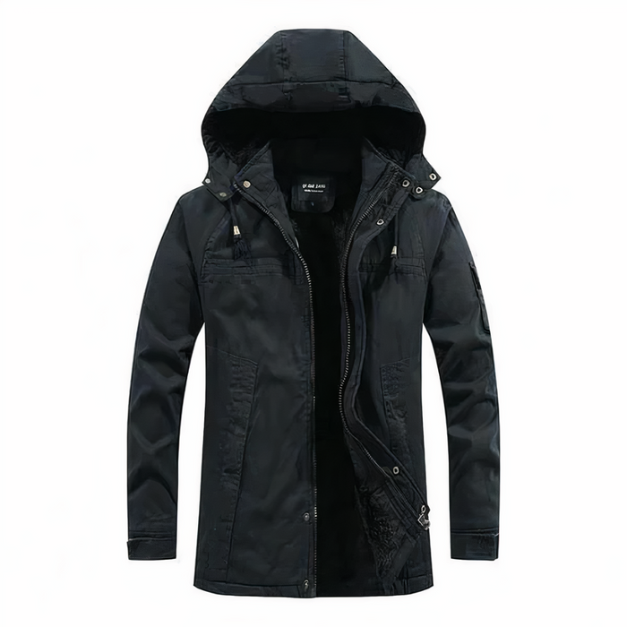 Julien - Parka Élégante Capuche Zippée