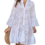 Maryse - Robe Bohème en Broderie Anglaise