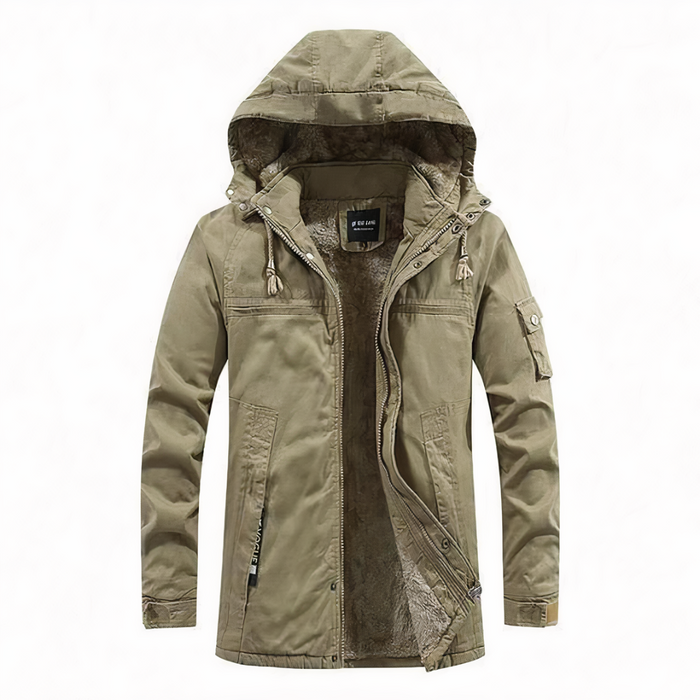 Julien - Parka Élégante Capuche Zippée