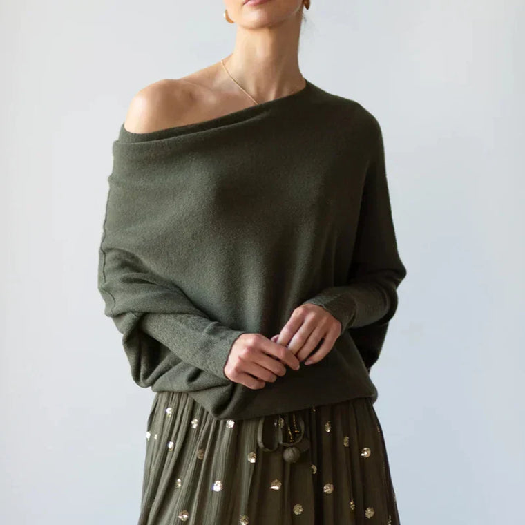 Juliette - Pull Oversize Col Convertible Polyvalent Femme