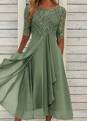 Robe Longue Femme en Dentelle de Cérémonie - Susan