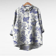 Caroline - Blouse Fleurie Élégante Femme