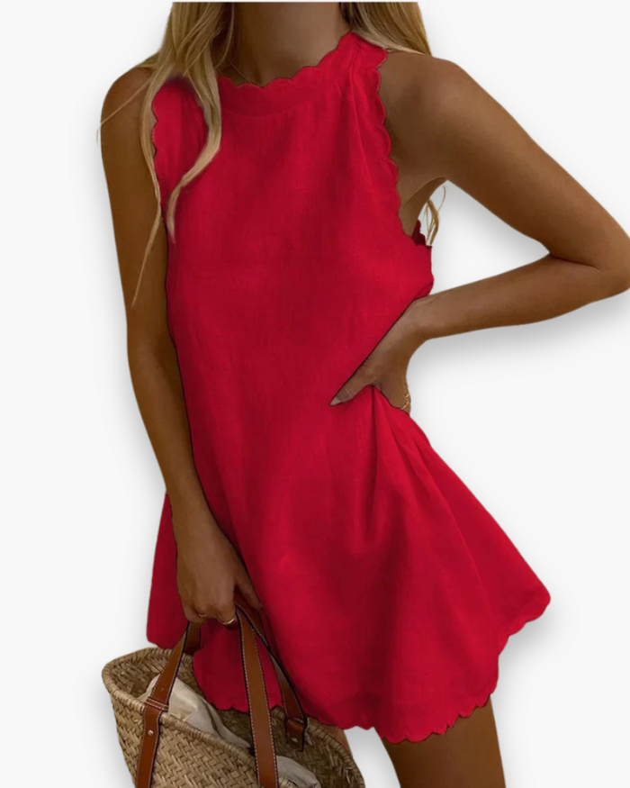 Robe Sans Manches Pour Journées Ensoleillées | Mini Fluide