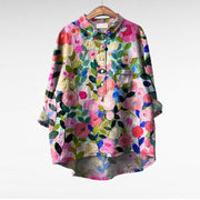 Caroline - Blouse Fleurie Élégante Femme