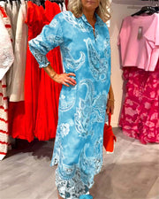 Nadège - Robe Chemise Longue Bohème Femme