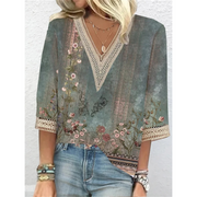 Blandina - Blouse En Chiffon D'Été Avec Détails Délicats