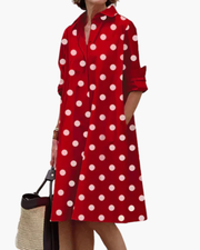 Robe Décontractée À Col Classique | Légère Et Stylée