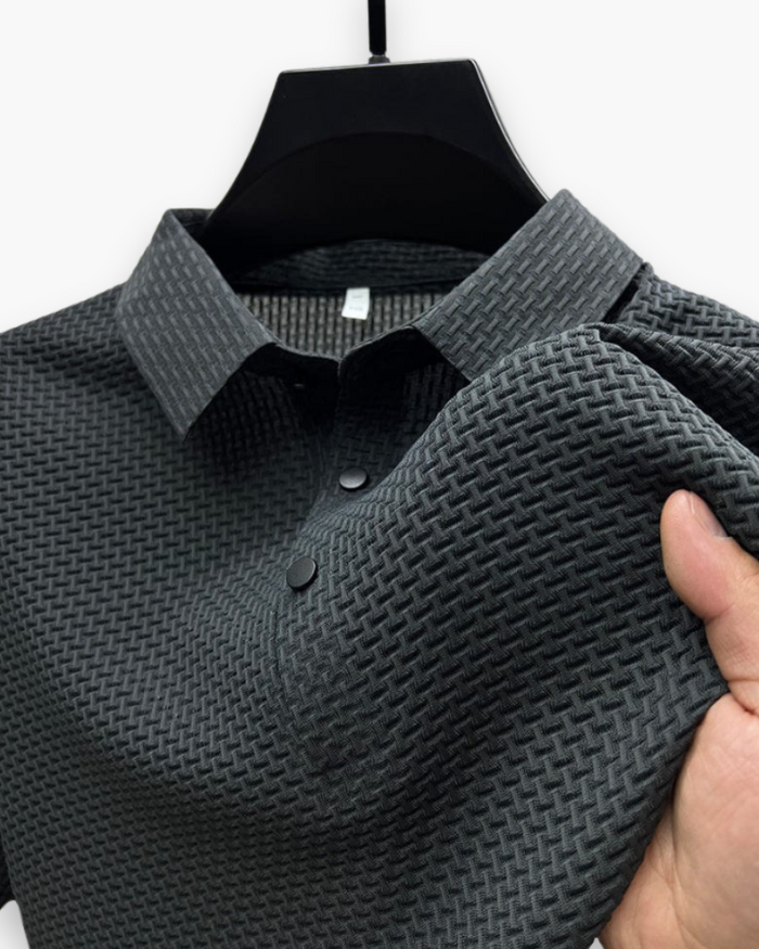 Polo Texturé Chic pour Homme | Élégance Moderne