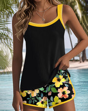 Margaux - Tankini Fleuri Élégant