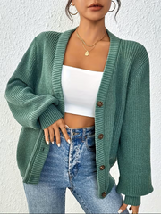 Florence - Cardigan Élégant Oversize Boutonné