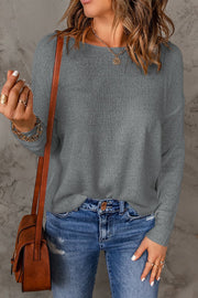 Éléonore - Pull Col Rond Décontracté Confort Femme