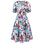 Caroline - Belle Robe d'Été Fleurie