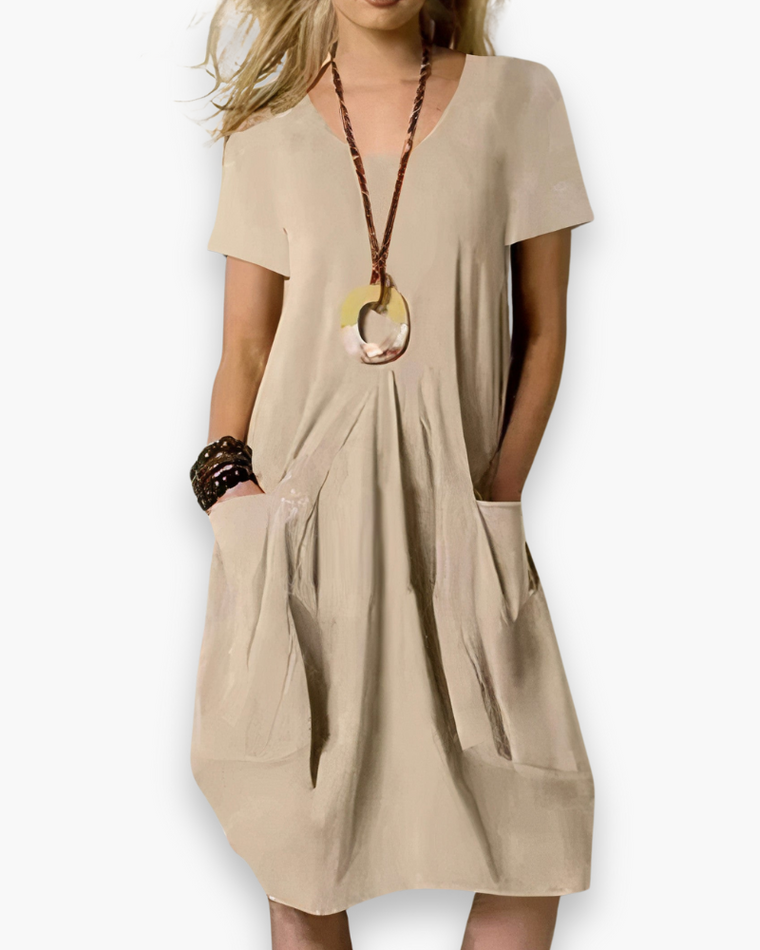 Robe Décontractée Ample pour Femme | Élégant midi