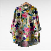 Caroline - Blouse Fleurie Élégante Femme