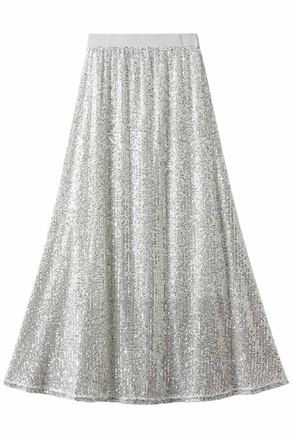 Sophie - Jupe Longue À Paillettes - Élégante Et Glamour - Femme