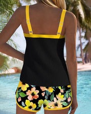 Caroline - Tankini Floral Avec Short