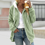 Clara - Veste femme teddy zippée