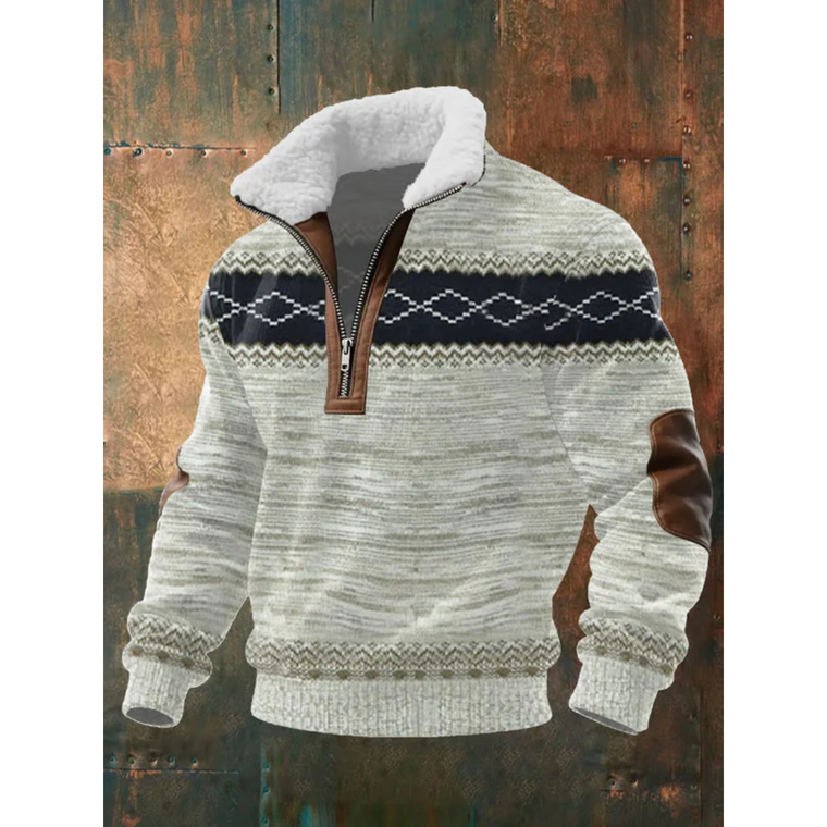 Florian – Pull homme polaire à col montant