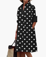Robe Décontractée À Col Classique | Légère Et Stylée
