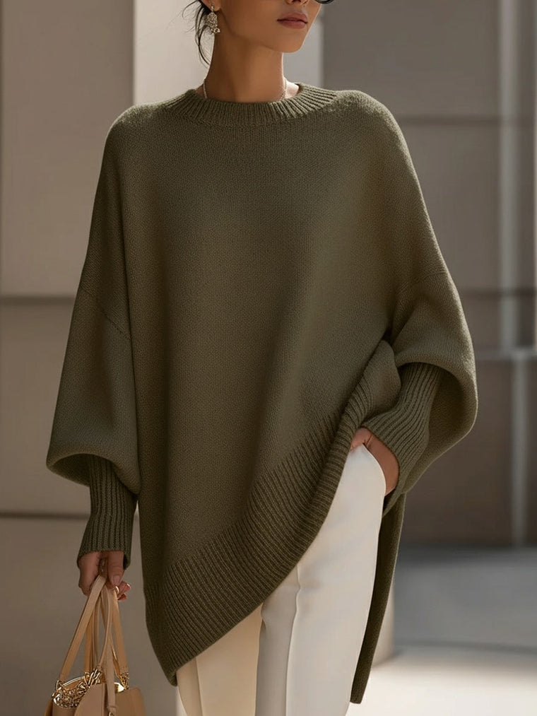 Yasmine – Poncho oversize femme élégant