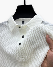 Polo Texturé Chic pour Homme | Élégance Moderne