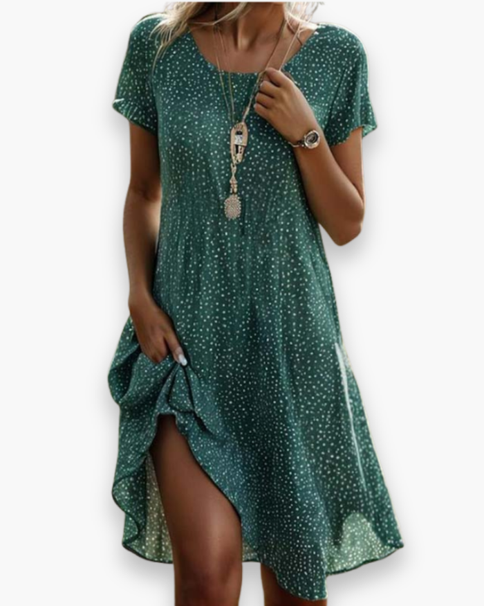 Robe d’Été Fluide pour Femme | Midi Élégante