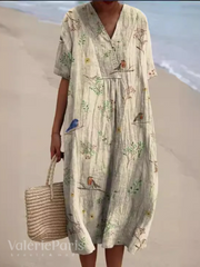 Robe d’Été à Imprimé Fleuri pour Femme | Confort et Style