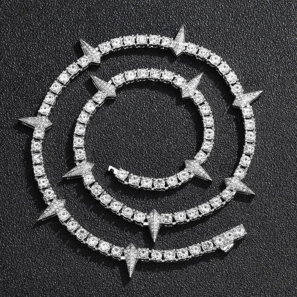 Chaine en diamant homme hip hop — Doumira
