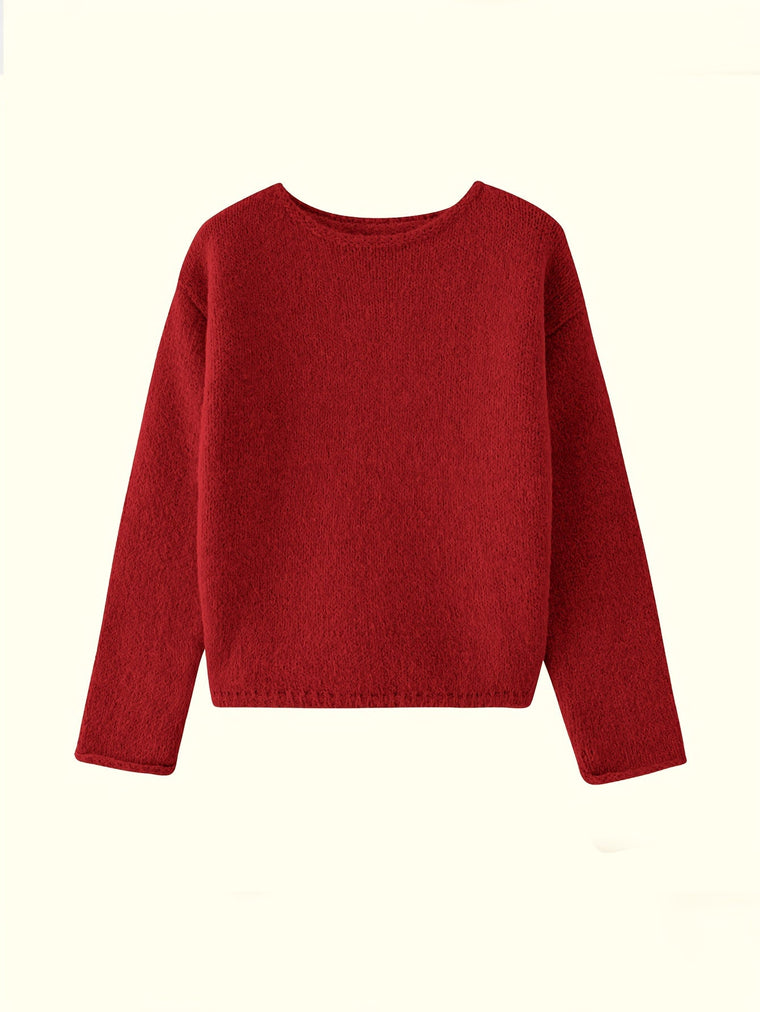 Sandrine - Pull Élégant Oversize Maille