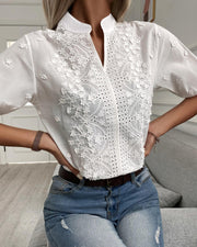 Béatrice - Blouse Dentelle Élégante Femme