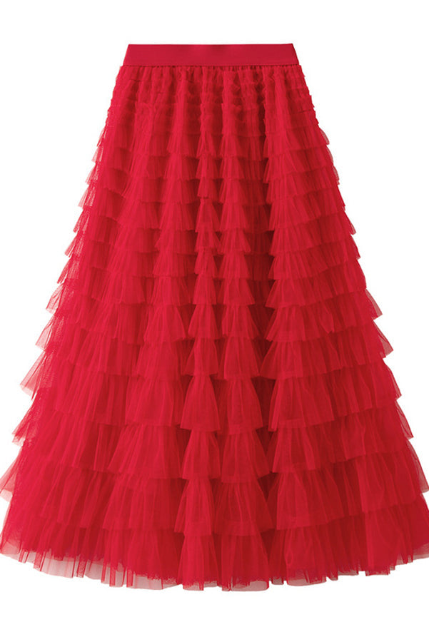 Rosa - Jupe Longue En Tulle - Élégante Et Féminine - Femme