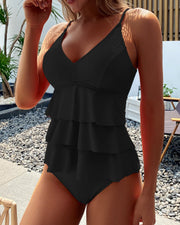 Sophie - Beau Maillot Une Pièce Volanté