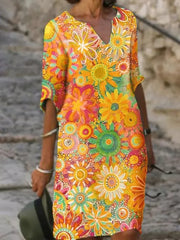 Louise - Robe Fleurie D'Été Élégante