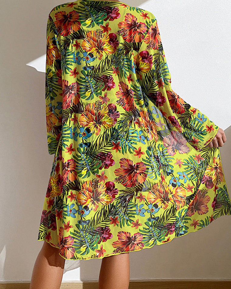 Sophie - Ensemble De Bikini Trois Pièces Avec Imprimé Floral