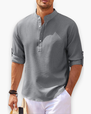 Chemise Décontractée Col Ouvert Pour Homme | Légère Et Stylée