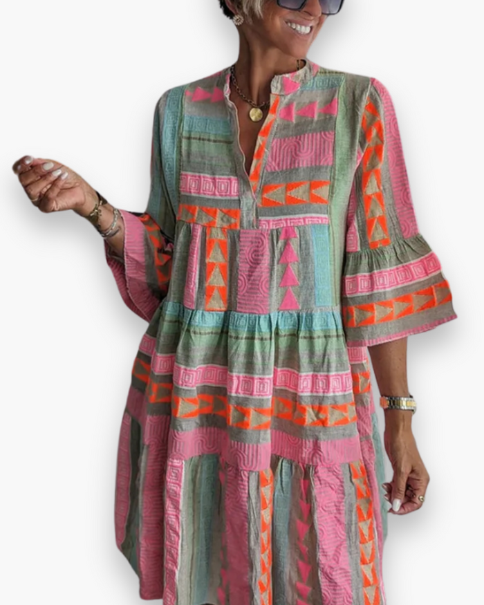 Robe Bohème Colorée pour Femme | Décontracté et Chic