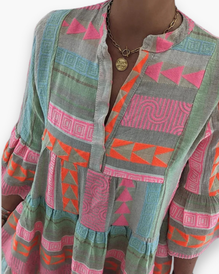 Robe Bohème Colorée pour Femme | Décontracté et Chic