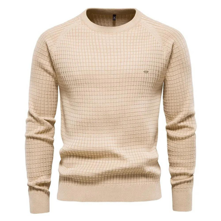 Maxime - Pull Col Rond Classique Coupe Intemporelle Homme