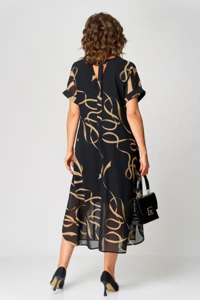 Nicole - Robe Mi-Longue Femme Imprimée Grande Taille