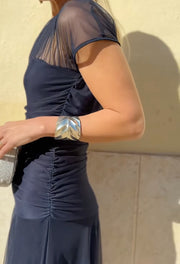 Robe Longue Femme en Mousseline Élégante - Nadine