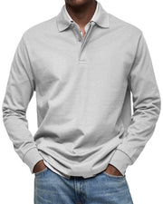 Adrien – Polo homme à manches longues luxe