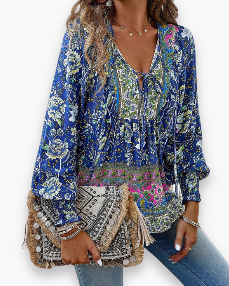 Chemise Ample Imprimée Pour Femme | Été Chic