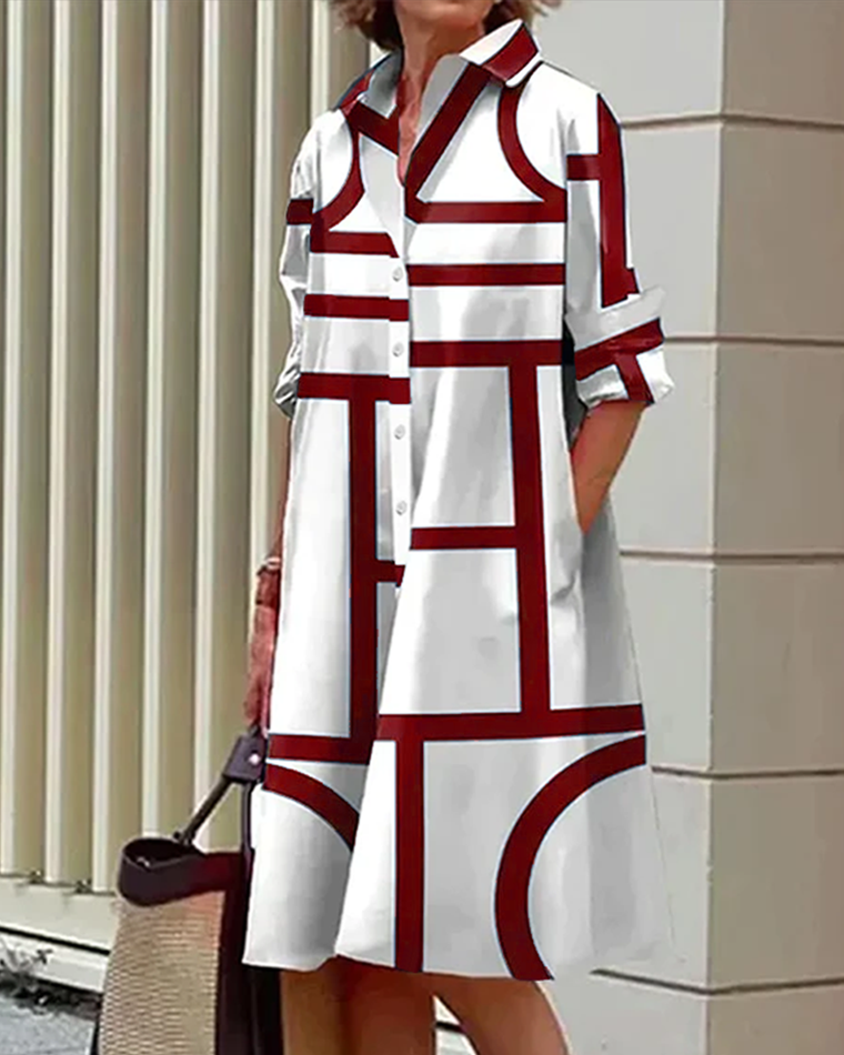 Robe Chic Géométrique pour Femme | légante et Moderne