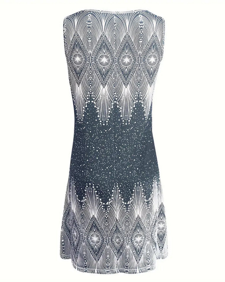 Laure - Robe Courte Femme d'Été Imprimée