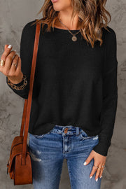 Éléonore - Pull Col Rond Décontracté Confort Femme